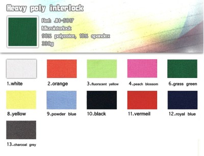 全絲拉架健康布  JH-5017  90％polyester  10％spandex   330g 正面照